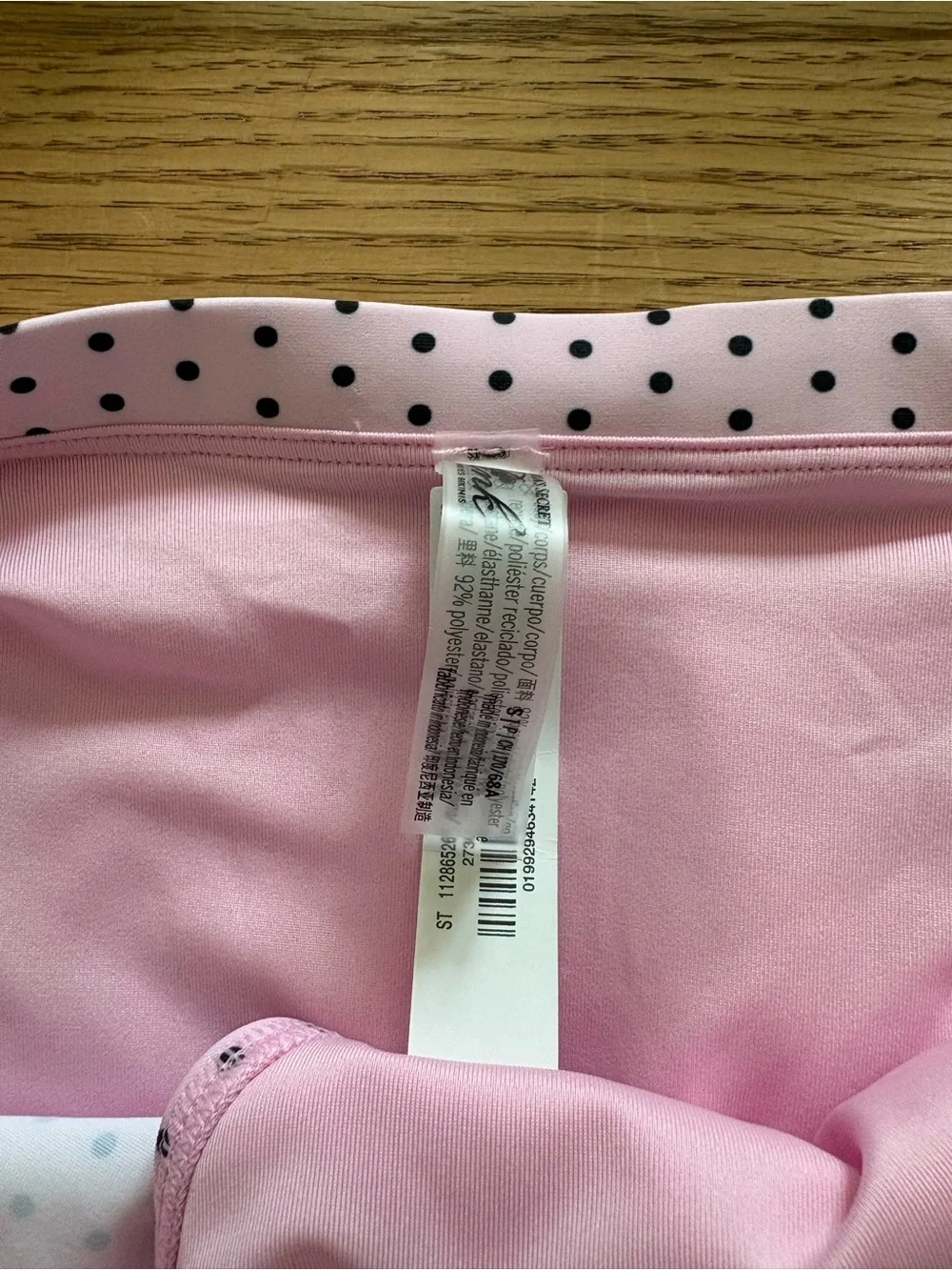 Frankie’s Bikinis Pink Polka Dot Two-Piece Swim Set